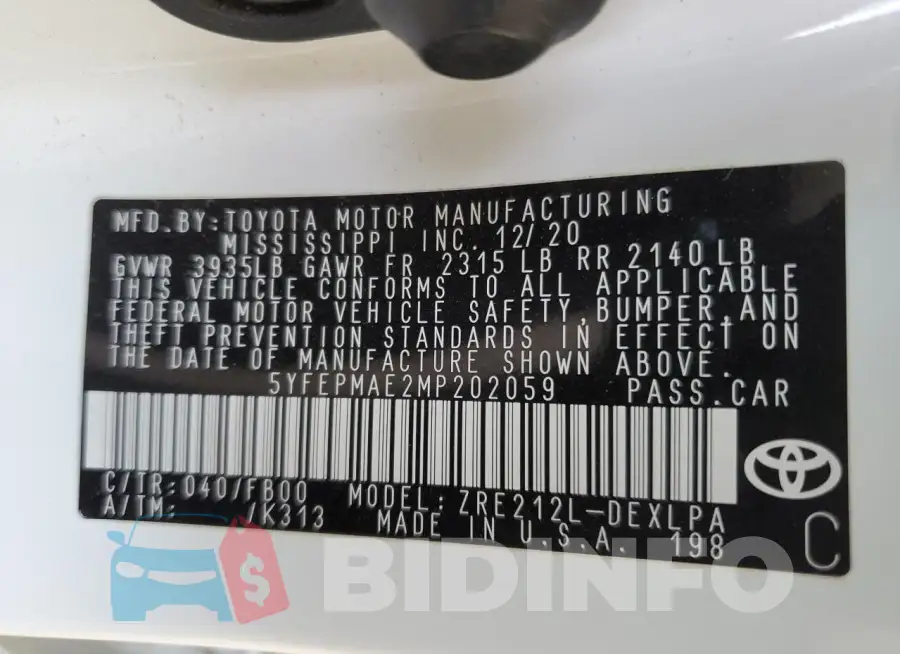 5YFEPMAE2MP202059 Photo# 12