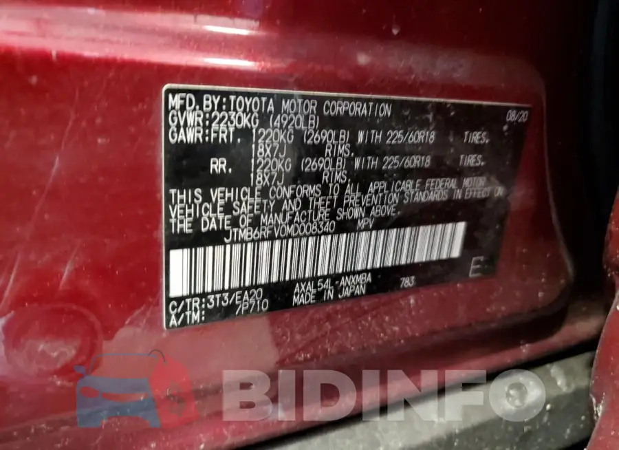 JTMB6RFV0MD008340 Photo# 14