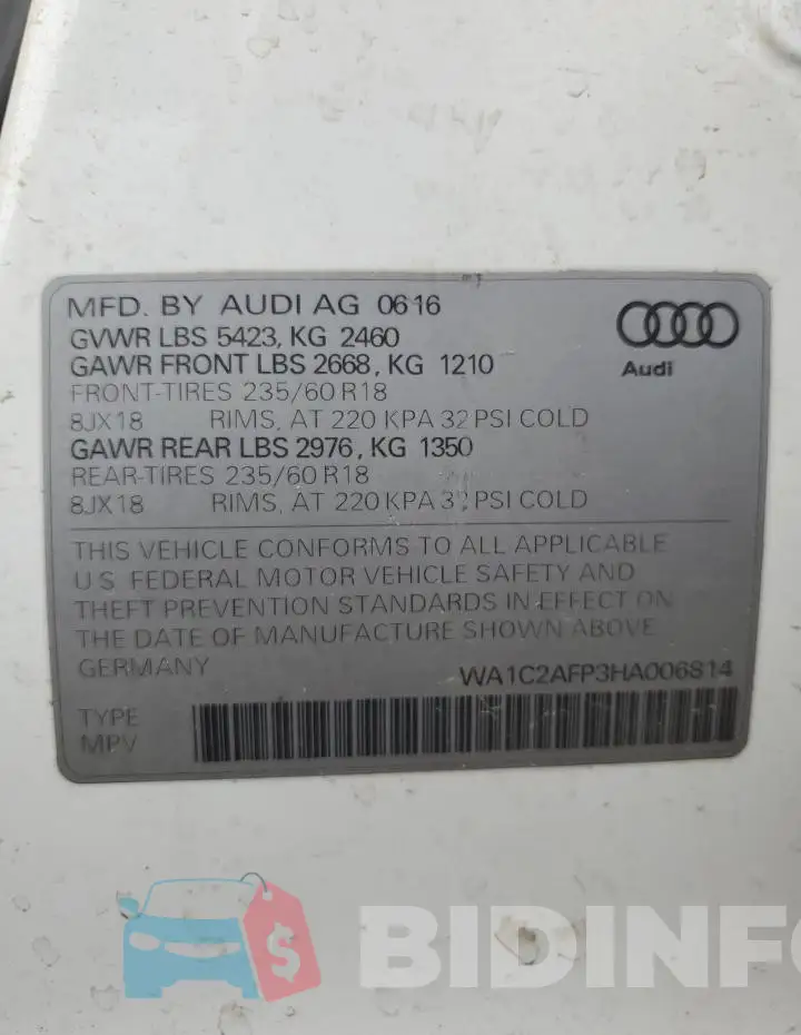 WA1C2AFP3HA006814 Photo# 14
