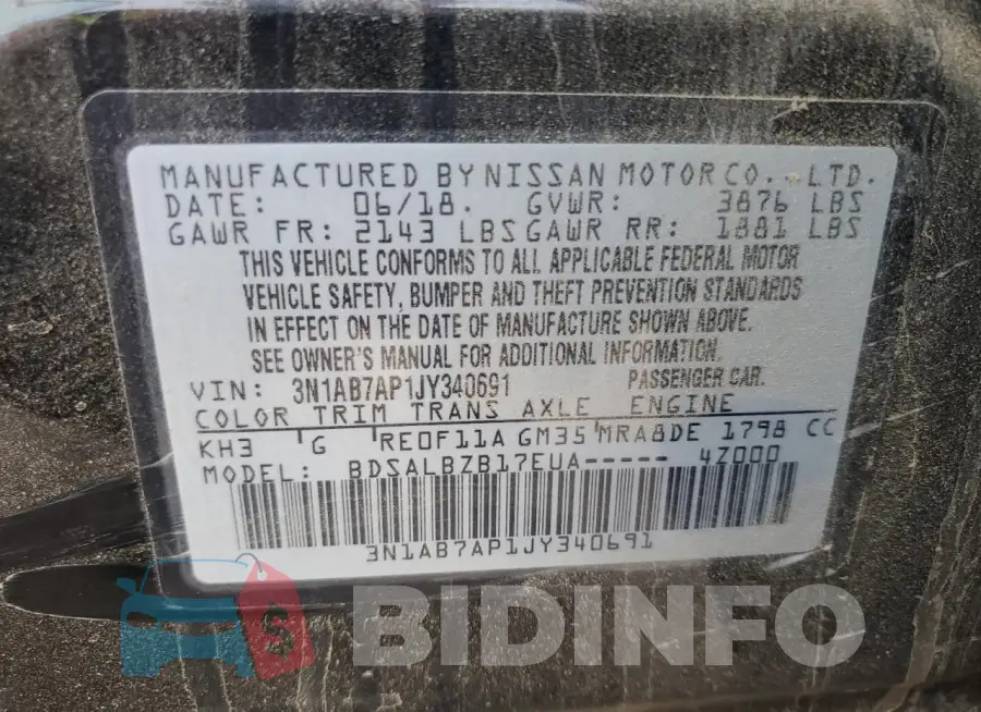 3N1AB7AP1JY340691 Photo# 12