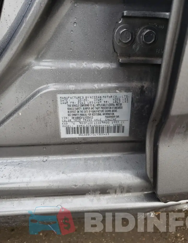 3N1AB8CV1LY305413 Photo# 12