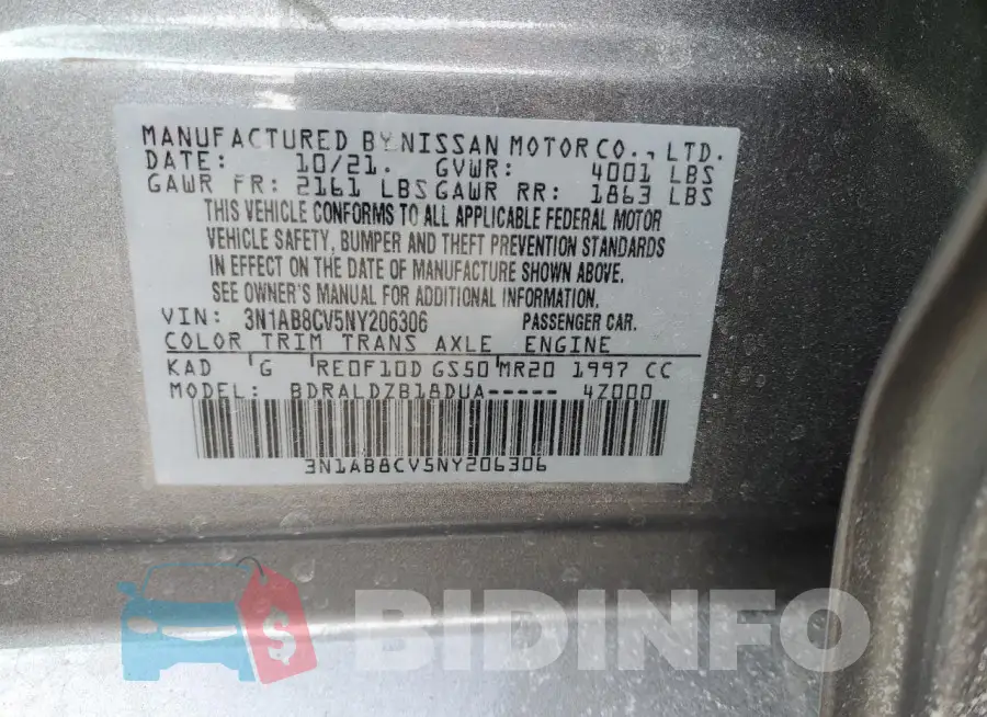 3N1AB8CV5NY206306 Photo# 12