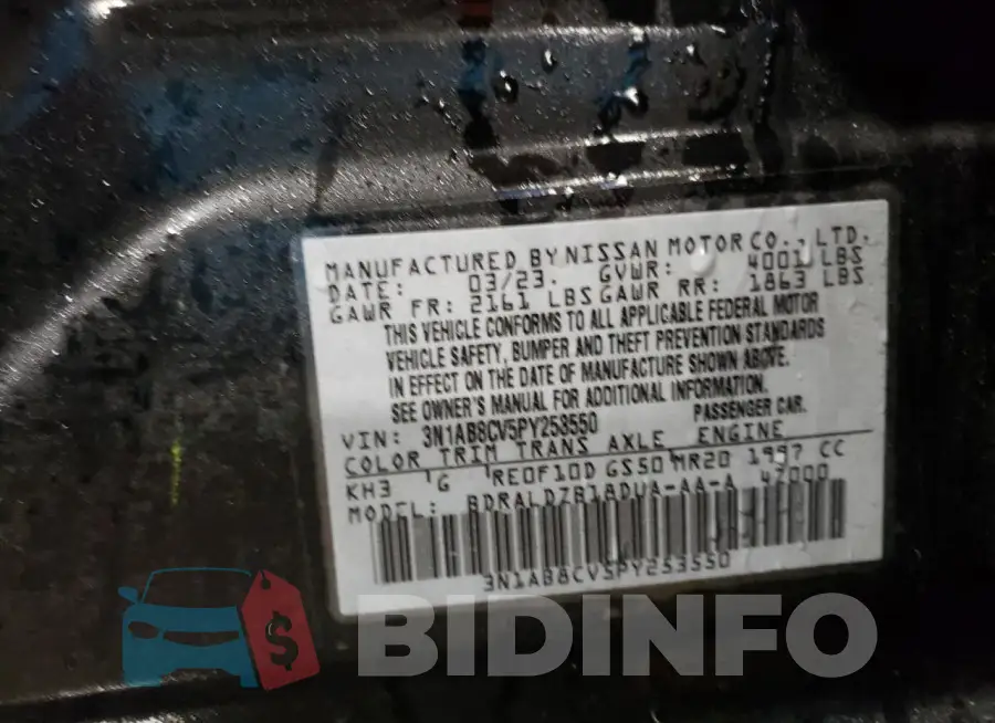 3N1AB8CV5PY253550 Photo# 12