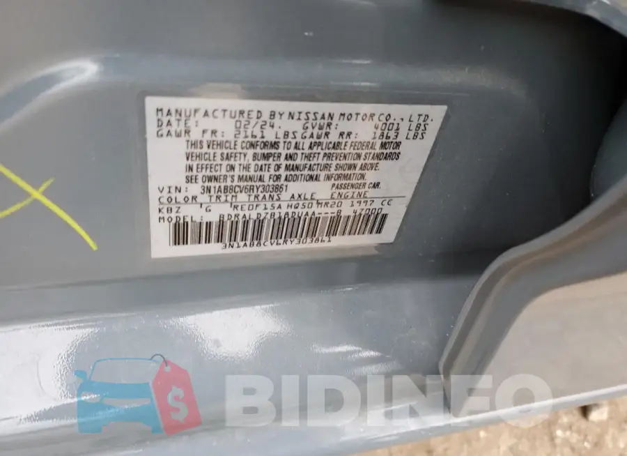 3N1AB8CV6RY303861 Photo# 12