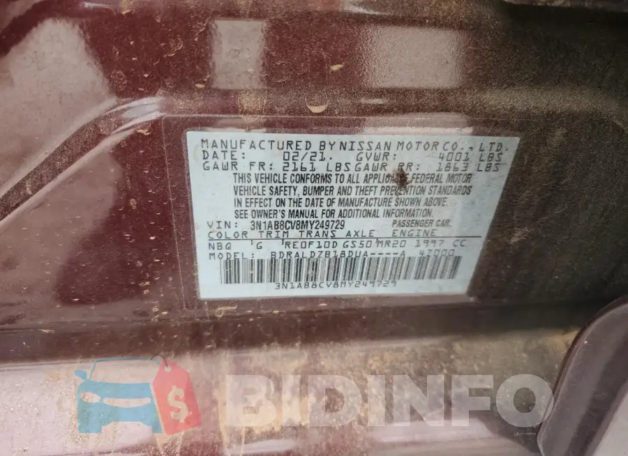 3N1AB8CV8MY249729 Photo# 13