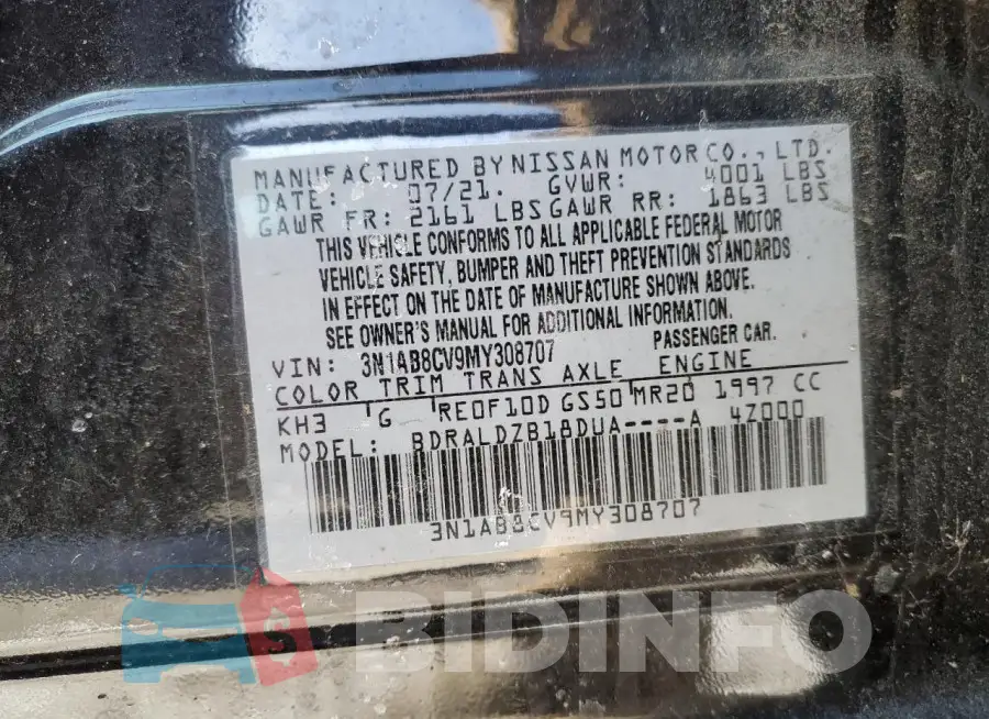 3N1AB8CV9MY308707 Photo# 12