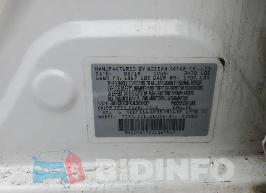3N1CE2CPXJL369457 Photo# 12