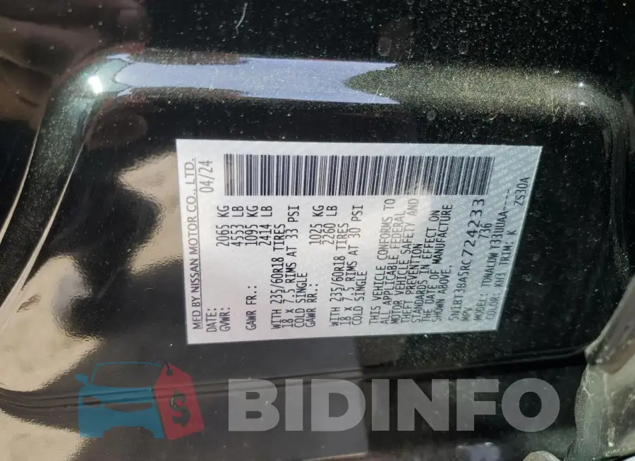 5N1BT3BA5RC724233 Photo# 13