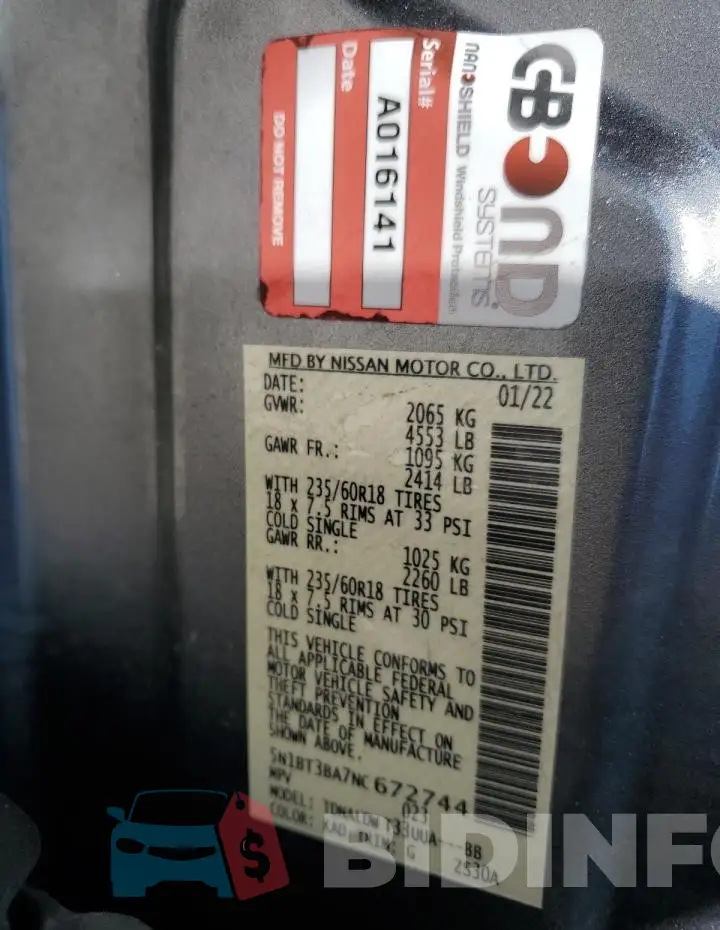 5N1BT3BA7NC672744 Photo# 13