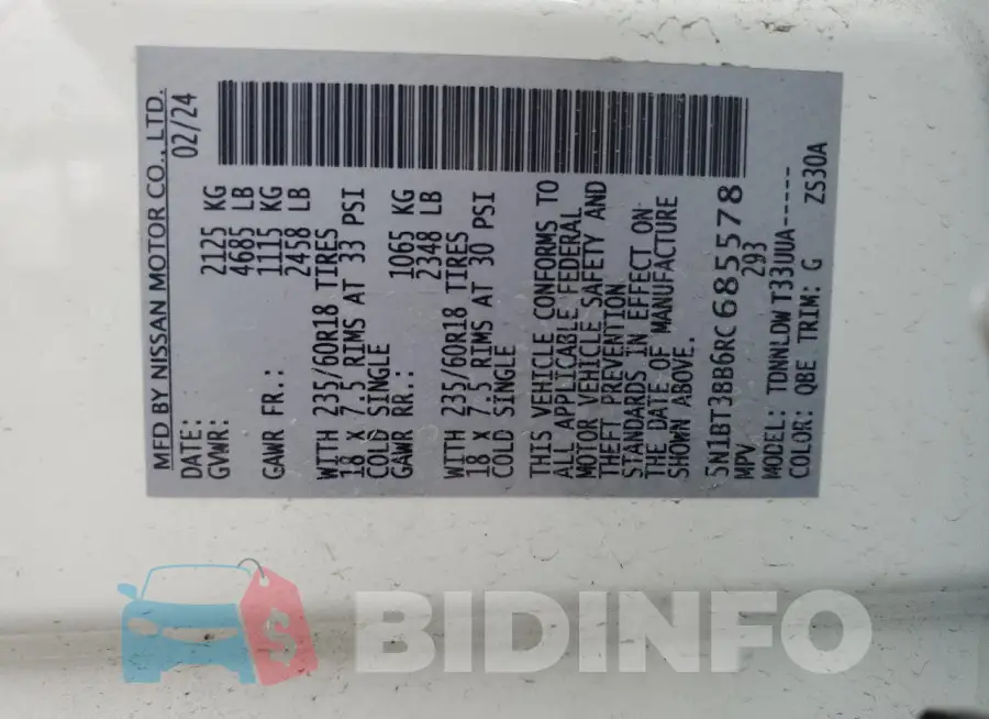 5N1BT3BB6RC685578 Photo# 14