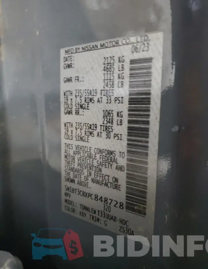 5N1BT3CBXPC848728 Photo# 14
