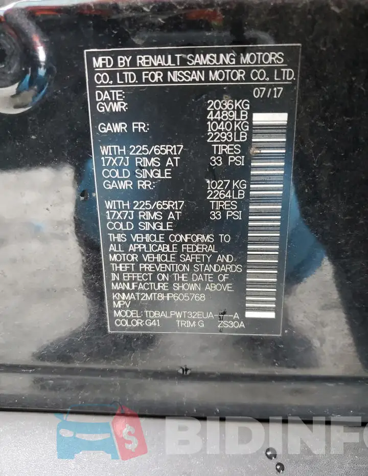 KNMAT2MT8HP605768 Photo# 13