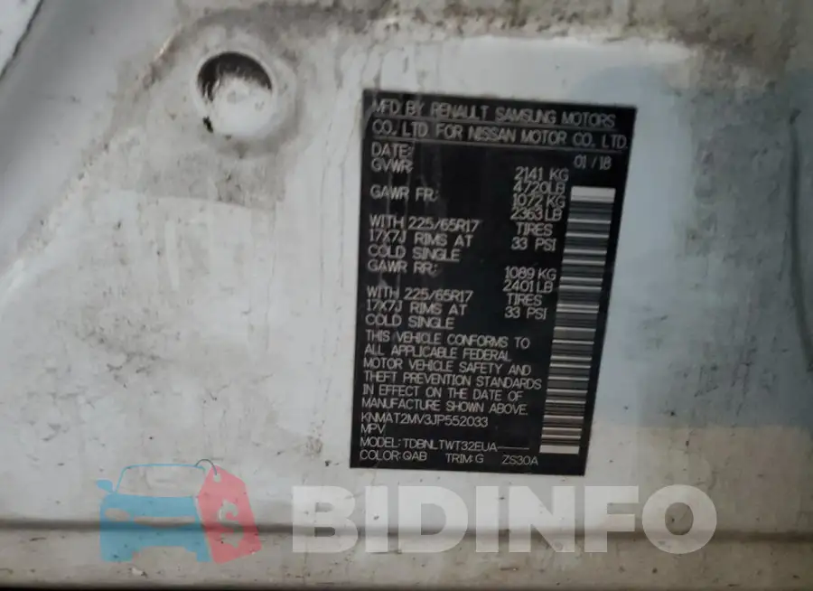 KNMAT2MV3JP552033 Photo# 13