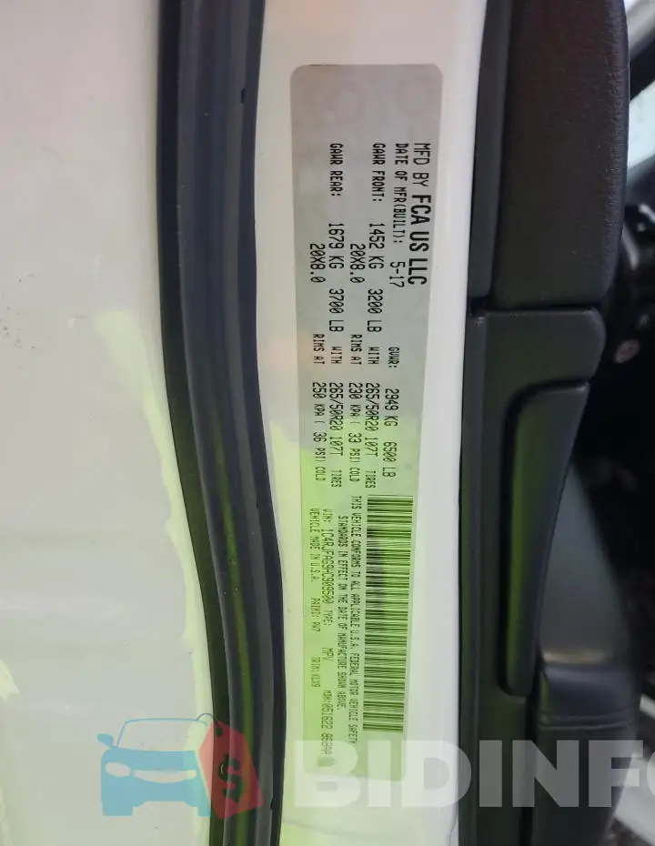 1C4RJFAG9HC909500 Photo# 13