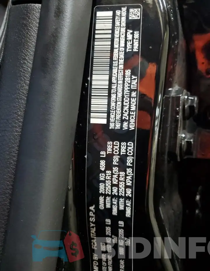 ZACNJDD17PPP28185 Photo# 14
