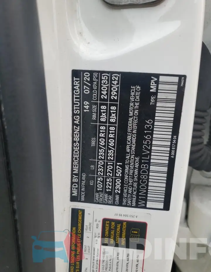 W1N0G8DB1LV256136 Photo# 13