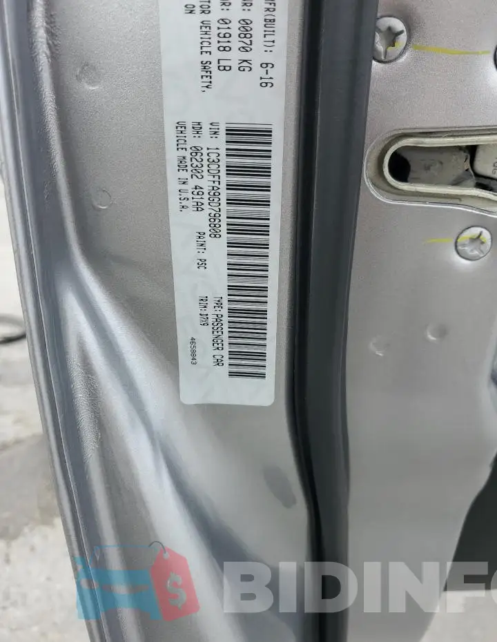 1C3CDFFA9GD796808 Photo# 13