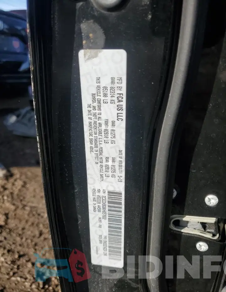 2C3CDXBG8KH657832 Photo# 13