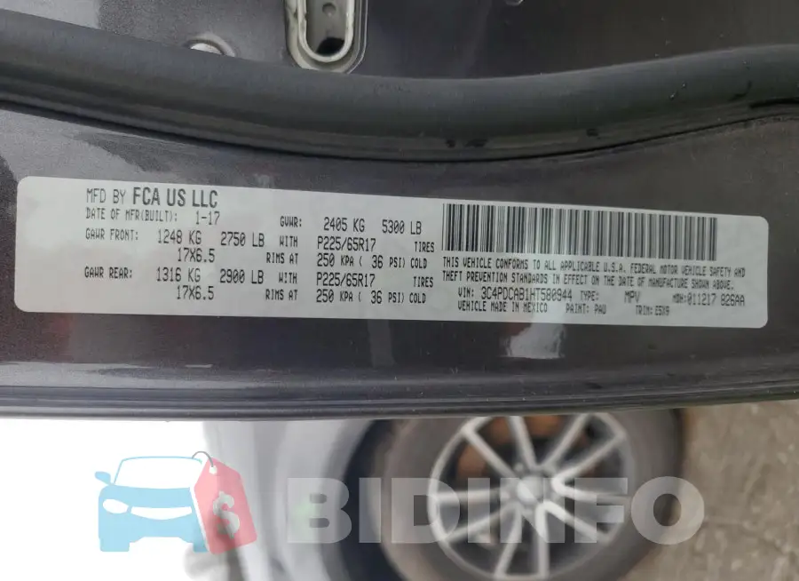 3C4PDCAB1HT580944 Photo# 13