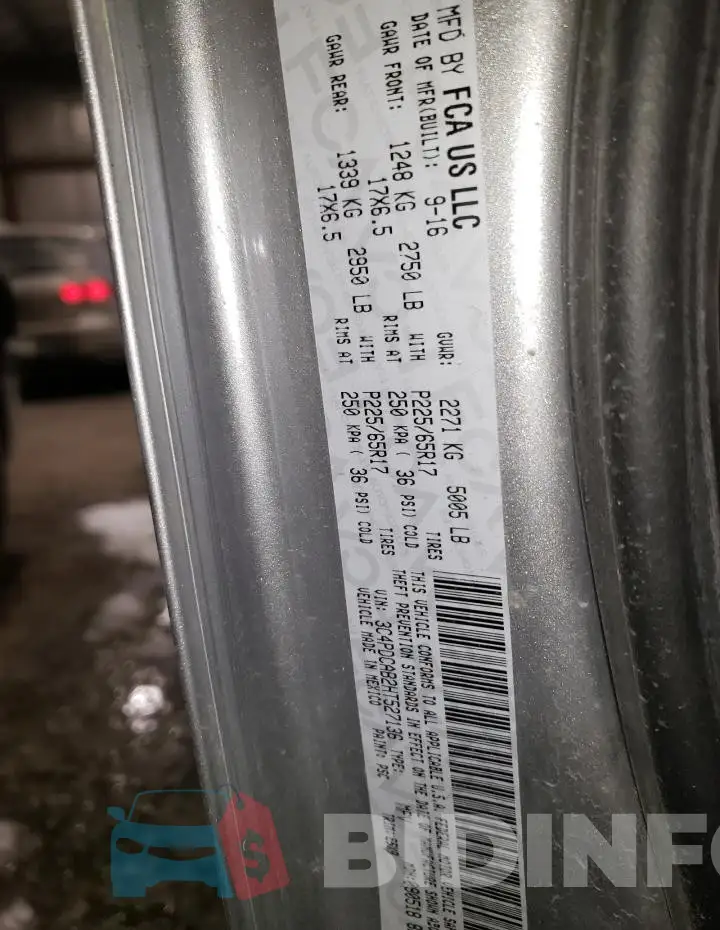 3C4PDCAB2HT527136 Photo# 13