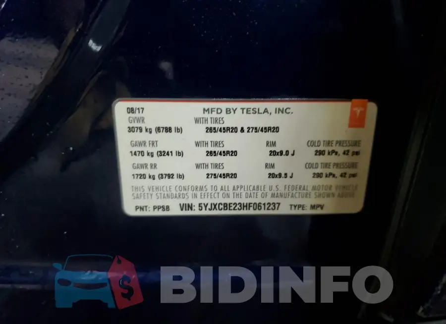 5YJXCBE23HF061237 Photo# 13