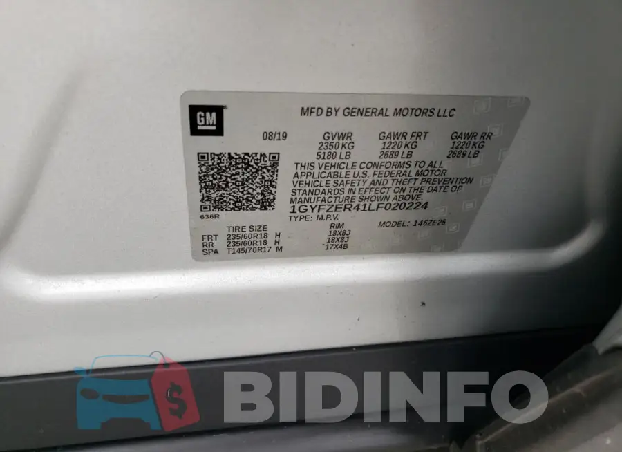 1GYFZER41LF020224 Photo# 13