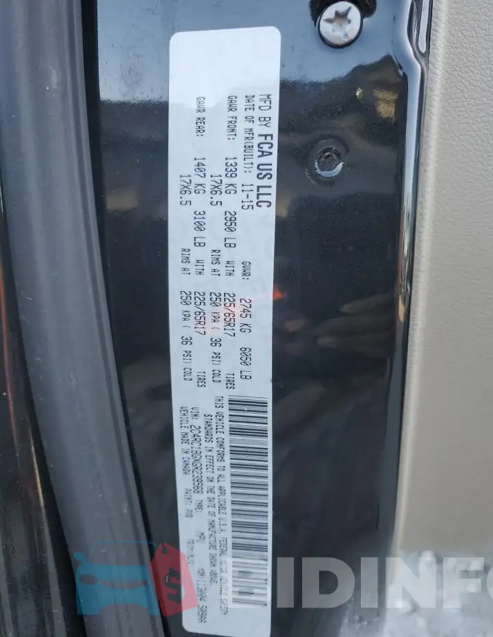 2C4RC1BGXGR239568 Photo# 13