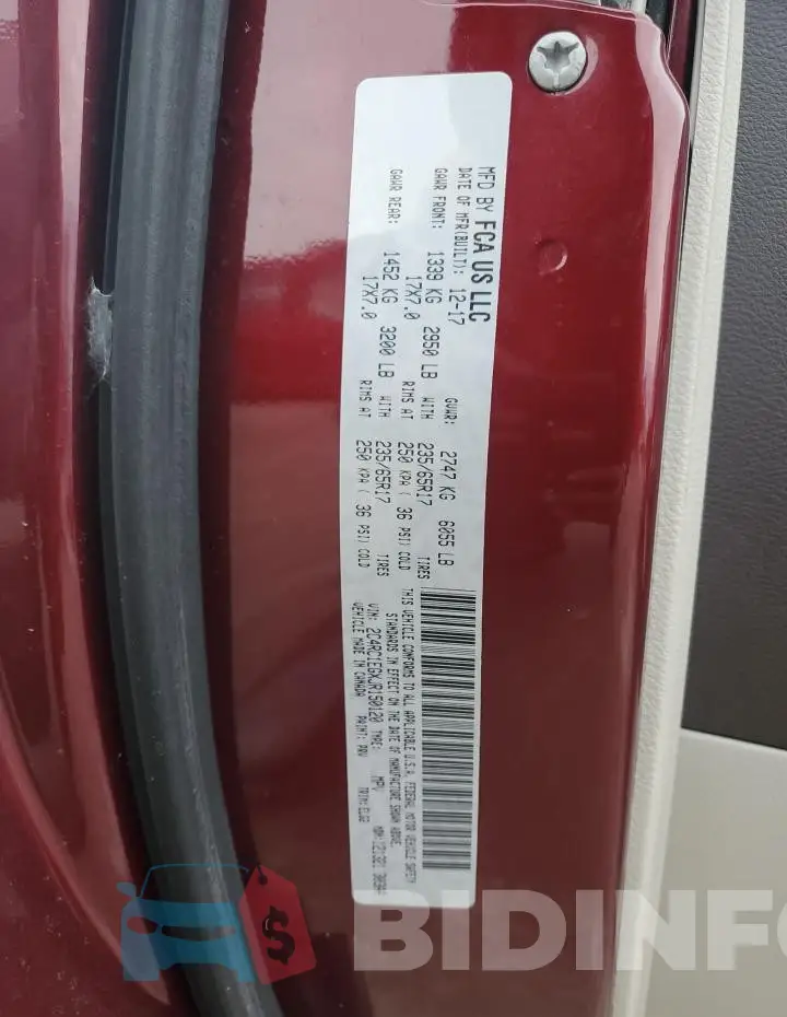 2C4RC1EGXJR150120 Photo# 14