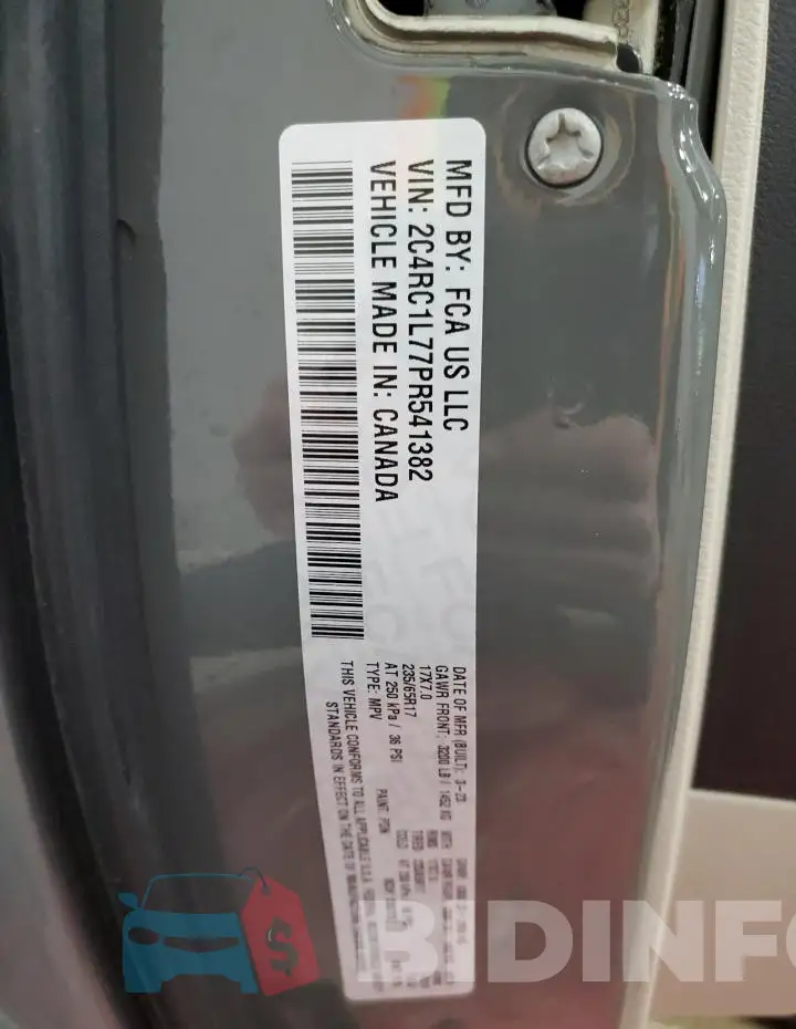 2C4RC1L77PR541382 Photo# 14