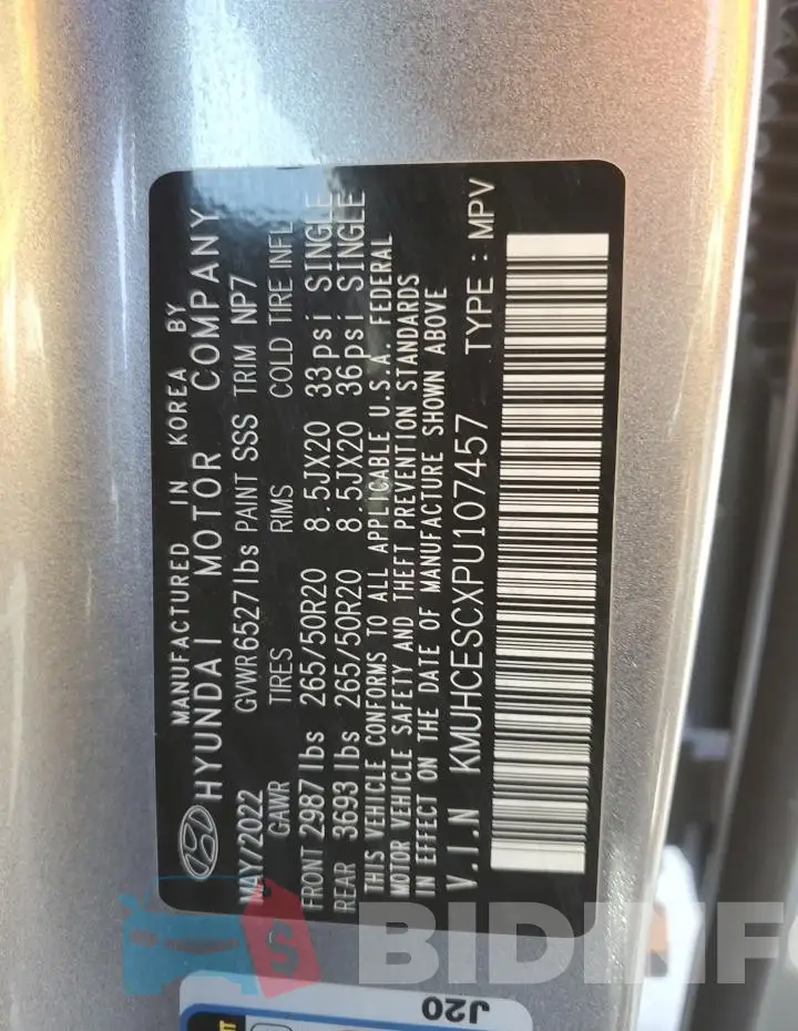 KMUHCESCXPU107457 Photo# 13
