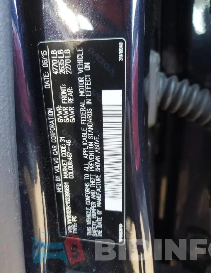 YV1612TK1G2396691 Photo# 13