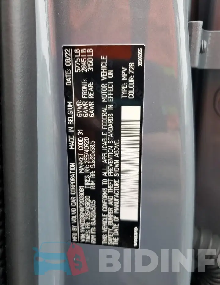 YV4ED3GMXP2028081 Photo# 13
