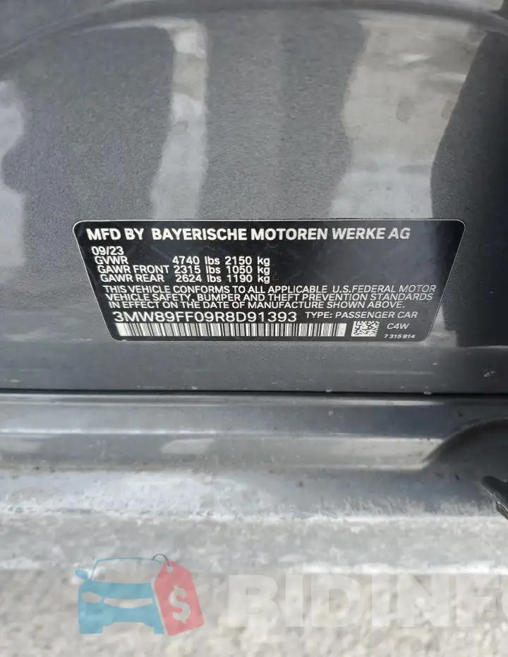 3MW89FF09R8D91393 Photo# 13