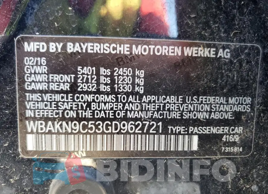 WBAKN9C53GD962721 Photo# 12