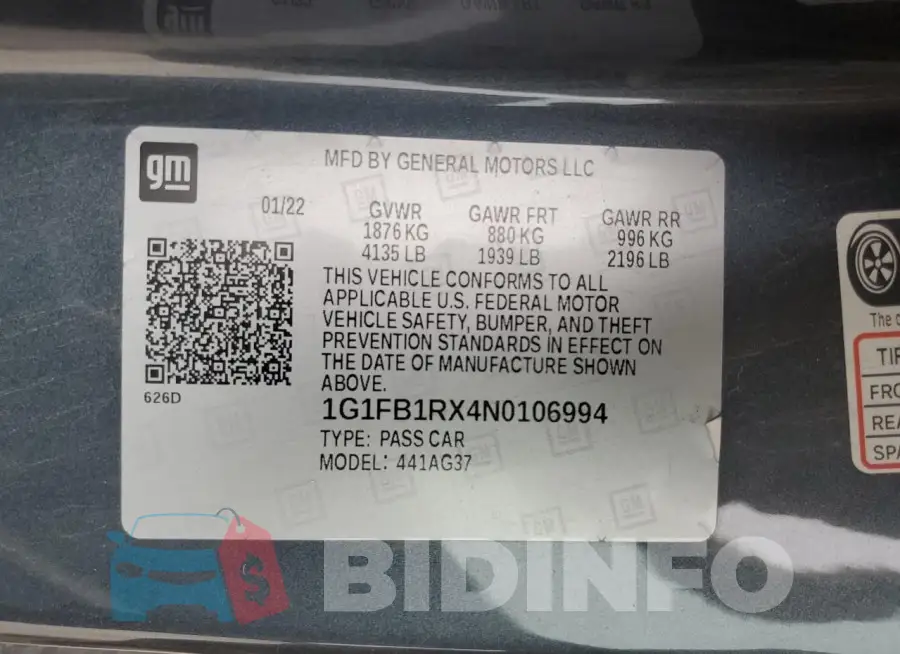 1G1FB1RX4N0106994 Photo# 12
