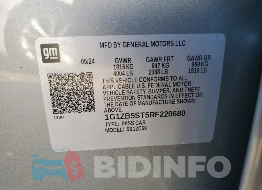 1G1ZB5ST5RF220680 Photo# 12