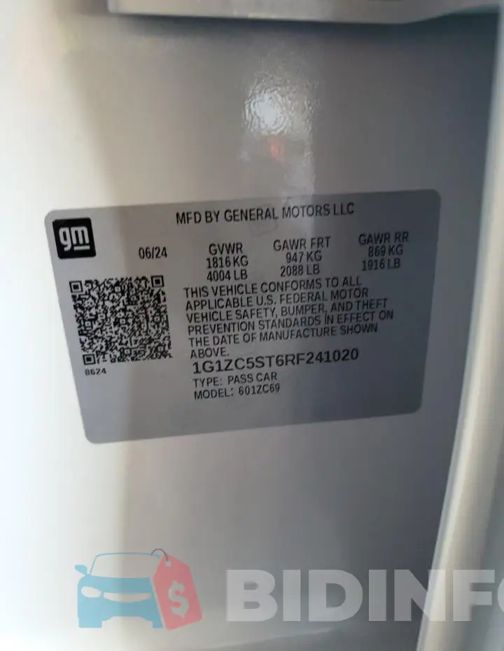 1G1ZC5ST6RF241020 Photo# 12
