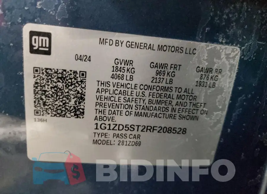 1G1ZD5ST2RF208528 Photo# 12