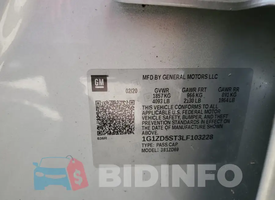 1G1ZD5ST3LF103228 Photo# 12
