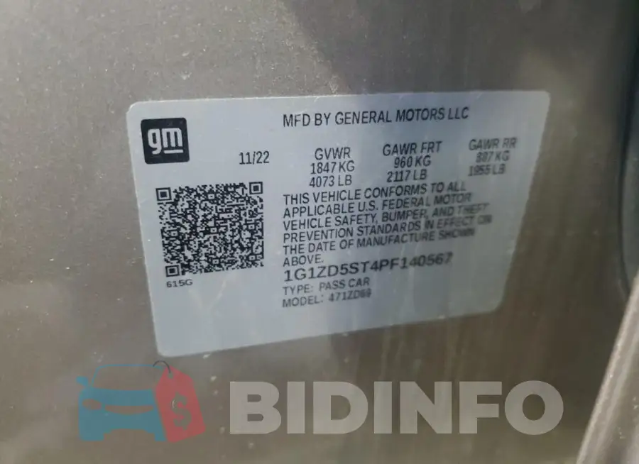1G1ZD5ST4PF140567 Photo# 12
