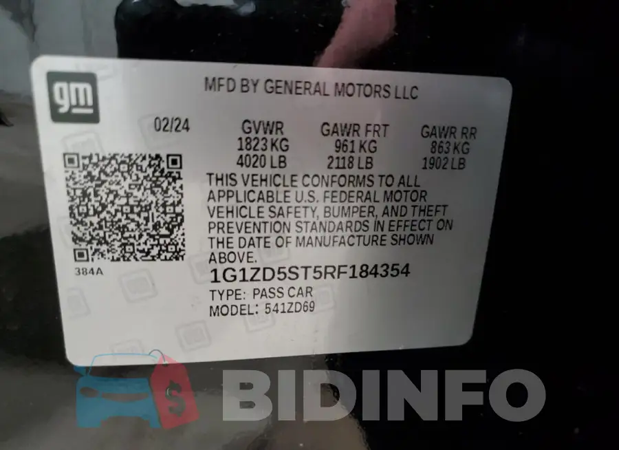 1G1ZD5ST5RF184354 Photo# 12