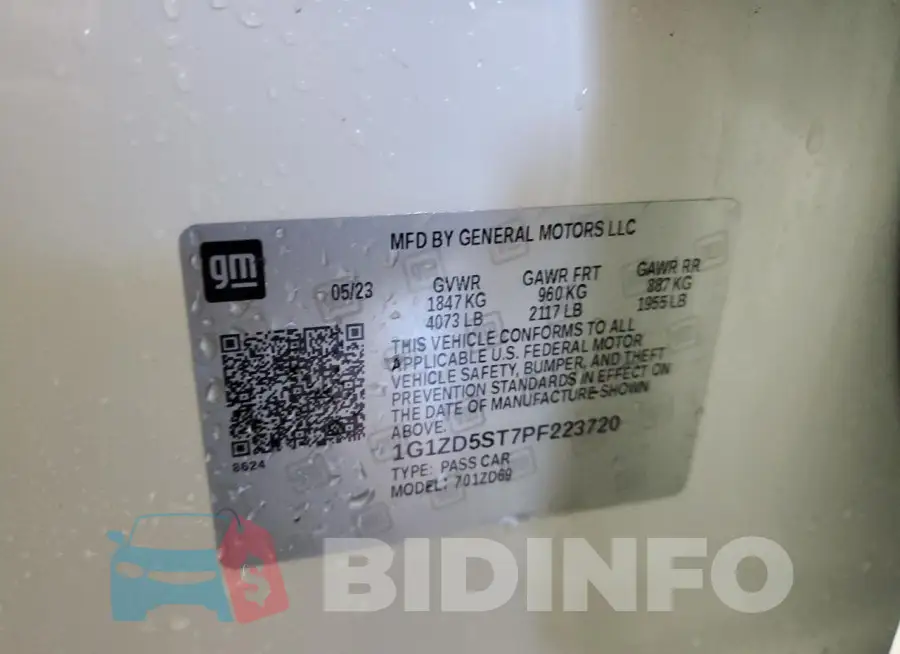 1G1ZD5ST7PF223720 Photo# 13