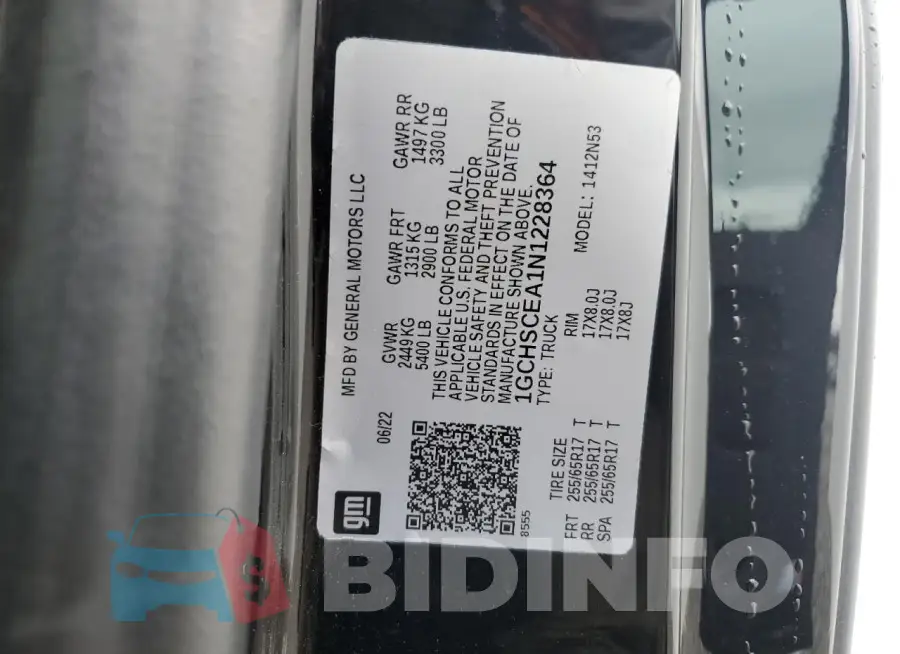 1GCHSCEA1N1228364 Photo# 12