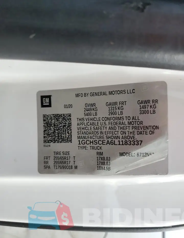 1GCHSCEA6L1183337 Photo# 13