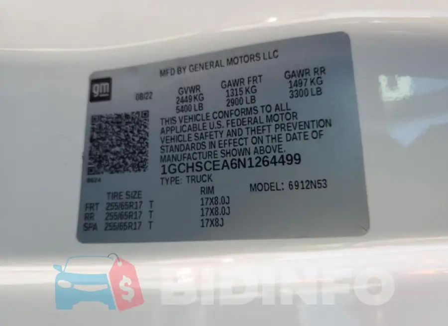 1GCHSCEA6N1264499 Photo# 12