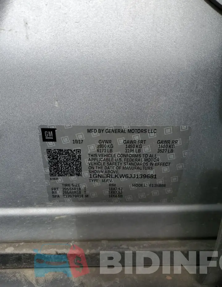 1GNERLKW6JJ139681 Photo# 13
