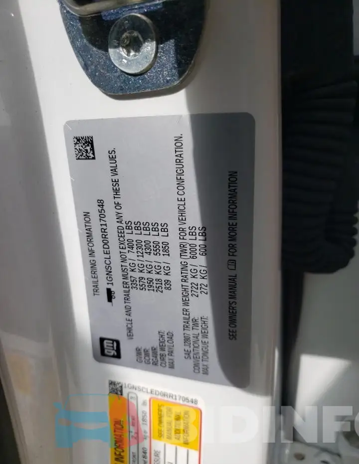 1GNSCLED0RR170548 Photo# 13