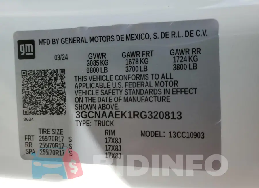 3GCNAAEK1RG320813 Photo# 12