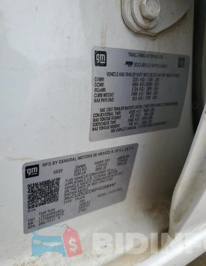 3GCUDCED6PG108440 Photo# 12