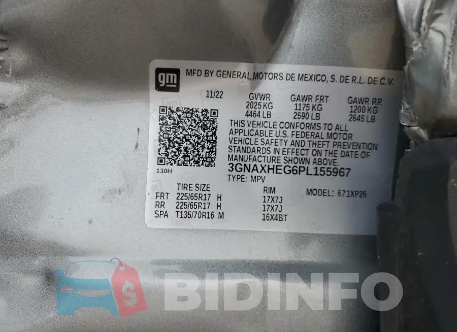 3GNAXHEG6PL155967 Photo# 13
